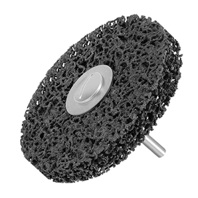 Abbildung von Shineboc Grobschleifscheibe, 4 inch (100mm) CSD Scheibe Schleifscheibe, Nylongewebe für schleifens Polierens Rostentfernung zum Metall Stahl Edelstahl (Schwarz)