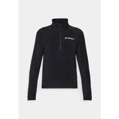 Abbildung von adidas Female Multi Essentials Fleecejacke mit halbem Reißverschluss, Größe L