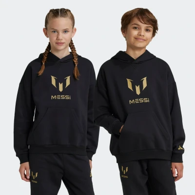 Abbildung von adidas Performance Messi Junior Hoodie Unisex Kapuzenpullover für Kinder, Größe: 176, Black