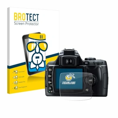 Abbildung von BROTECT Schutzglas für Nikon D40 Schutzfolie Panzer Folie Glas [Extrem Kratzfest 9H, Anti Fingerprint, Ultra Transparent]