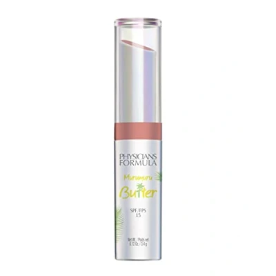 Abbildung von Physicians Formula Murumuru Butter Lippencreme Cremiger Lippenstift mit feuchtigkeitsspendender Tucuma, Cupuaçu und Mischung, essentiellen Fettsäuren schützenden LSF 15