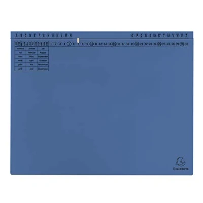 Abbildung von Exacompta Exaflex Standard Hängehefter Amtsheftung / kaufmännische Heftung DIN A4 blau