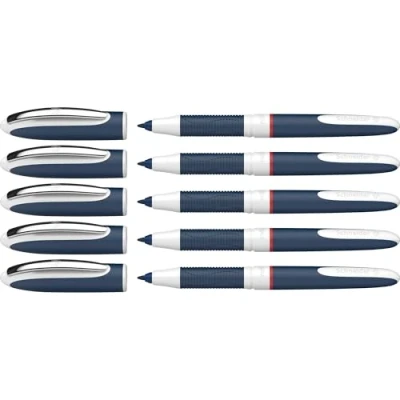 Abbildung von Schneider One Change Tintenroller (Schreibfarbe: rot, Strichstärke 0,6 mm, Rechts und Linkshänder) 5 Stück