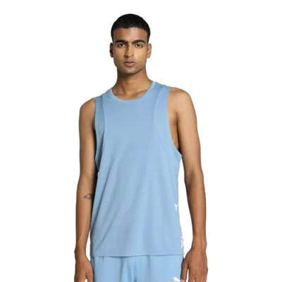 Abbildung von Puma FIT FULL Ultrabreathe TANK Top, Herren, Größe: XXL, Zen blue