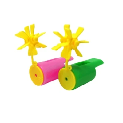 Abbildung von ATC Handels GmbH Windmühlenpfeife 12er Set, Luftstrompfeife, Windräderpfeife als Wertvolles Intrument für Sprach und Atemübungen (grün pink)