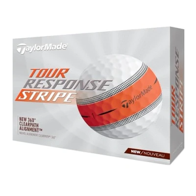 Abbildung von TaylorMade Tour Response Stripe Golf Balls Orange