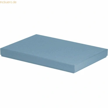 Abbildung von Rössler Papier 13521453150 Boxline Kartonage rechteckig, passend für DIN A4, Denim, 1 Stück