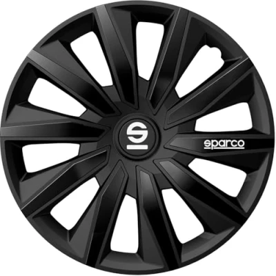 Abbildung von Sparco Radzierblenden Milano 15 Zoll Schwarz Satz mit 4 Stück