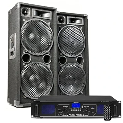 Abbildung von MAX212 DJ Lautsprecher und Bluetooth Verstärker Kombination 2800 W