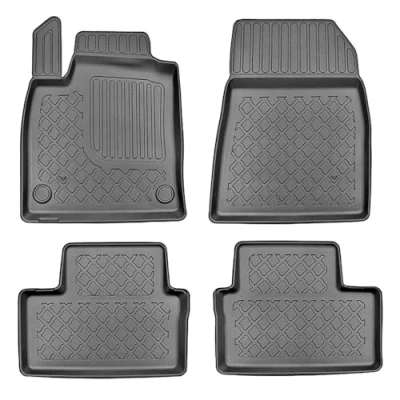Abbildung von Mossa TPE Fußmatten Auto kompatibel mit Mitsubishi Colt VII Hatchback (10.2023 ) schwarz Automatten Autoteppiche G