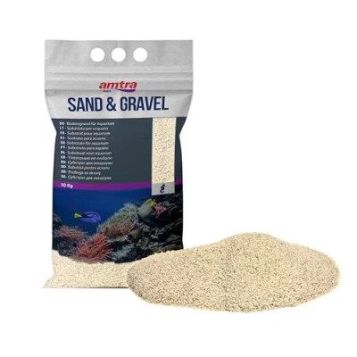 Abbildung von Amtra Ivory White Quartz Feinster weißer Quarz Aquariensand, für Süß oder Salzwasser, Körnung 0.1 0.7 mm, Menge 10 kg