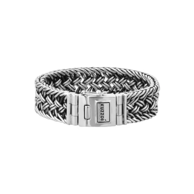 Abbildung von Kuzzoi Chunky Statement Armband silvercoloured, Herren, Größe: 19, Silver coloured