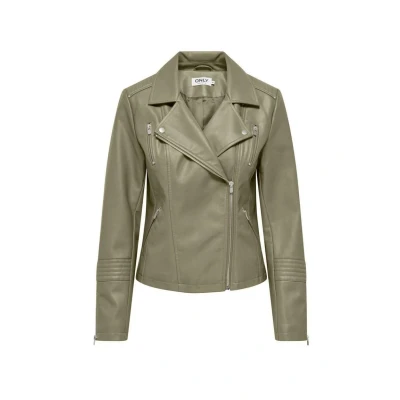Abbildung von Only Damen Onlgemma Faux Leather Biker OTW Noos, Mermaid, Numeric_40
