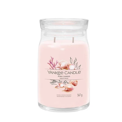 Abbildung von Yankee Candle Signature Large JAR Pink Sands Duftkerze, Größe: 569 g,