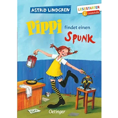 Abbildung von Pippi findet einen Spunk: Lesestarter. 2. Lesestufe. Astrid Lindgren Kinderbuch Klassiker für Leseanfänger. Oetinger Erstlesebuch ab 7 Jahren