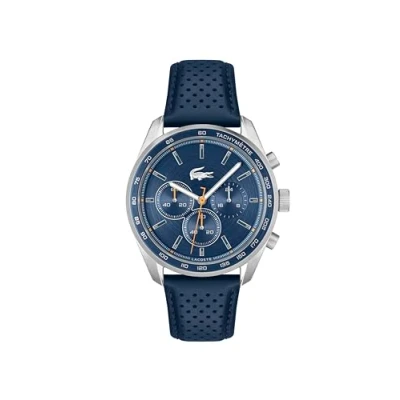 Abbildung von Lacoste Chronograph Quarz Uhr für Herren Kollektion Boston mit Lederarmband 2011344