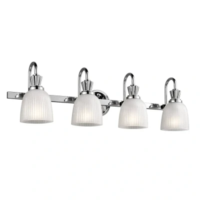 Abbildung von Kichler KL CORA4 BATH Wandleuchte Cora 4xG9 H:24,1 L:18,6 B:82,7 IP44 3000K