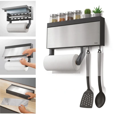 Abbildung von Metaltex Küchenrollenhalter &quot;Tango Inox&quot;, (1 St.), Edelstahl/Kunststoff