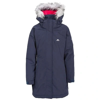 Abbildung von Trespass Fame, Navy, 3/4, Warme Gepolsterte Wasserdichte Jacke mit abnehmbarer Kapuze für Kinder / Mädchen 2 12 Jahre, 3 4 Blau