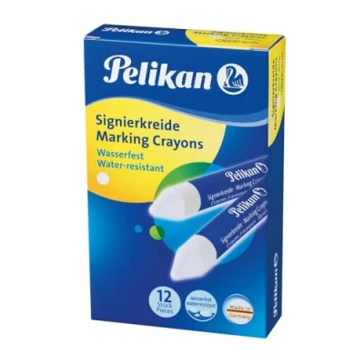 Abbildung von Pelikan Signierkreide 762/12 weiß 12 Stifte