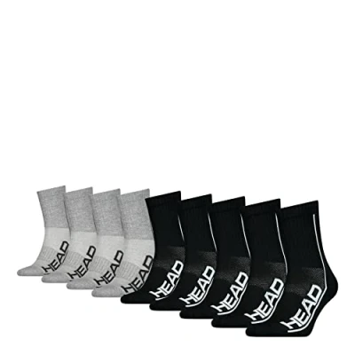 Abbildung von Head Unisex 9ER PACK Socken, Größe: 43 46, Grau schwarz