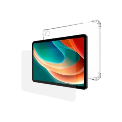 Abbildung von SPC Gravity 4 Plus Protection Pack Schutzhülle aus transparentem Silikon + Hartglas für (11 Zoll) mit verstärkten Ecken, extra robust und leicht