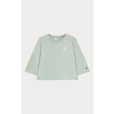 Abbildung von Champion Icons WASH Crewneck Tshirt print, Damen, Größe: Large, Light green