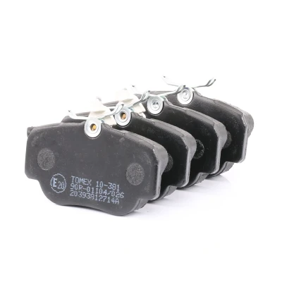 Abbildung von TOMEX brakes TX 10 381 Bremsbelagsatz Vorderachse inkl. Verschleißwarnkontakt MERCEDES BENZ: 190