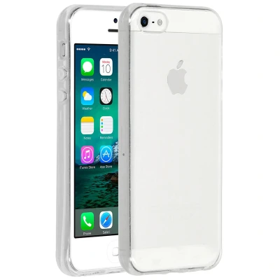 Abbildung von Apple iPhone SE (2016) Hülle Silikon Accezz Soft Case/Backcover Handyhülle Transparent