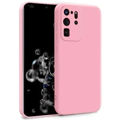 Abbildung von MyGadget Hülle für Samsung Galaxy S20 Ultra Zweilagige Handyhülle mit Kameraschutz Cover Innenfutter &amp; Silikon außen Rosa