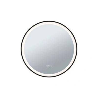 Abbildung von Paulmann 710.88 LED Leuchtspiegel Mirra IP44 White Switch 750lm 230V 11,5W dimmbar Schwarz,Spiegel