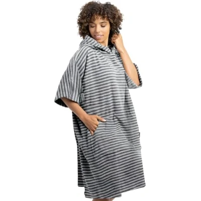 Abbildung von HOMELEVEL Badeponcho Damen und Herren Surf Poncho aus 100% Baumwolle Tuch für Erwachsene Unisex Bademantel Badetuch mit Kapuze