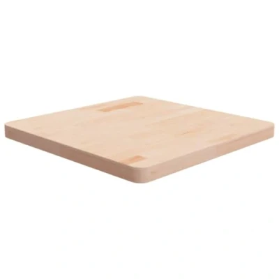 Abbildung von vidaXL Tischplatte Quadratisch Massivholzplatte Eichenplatte Holzplatte Platte Ersatztischplatte für Esstisch 60x60x4cm Eichenholz Unbehandelt