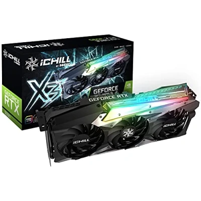 Abbildung von Inno3D GeForce RTX 3090 iChill X3, 24576 MB GDDR6X, C30903 246XX 1880VA37, schwarz