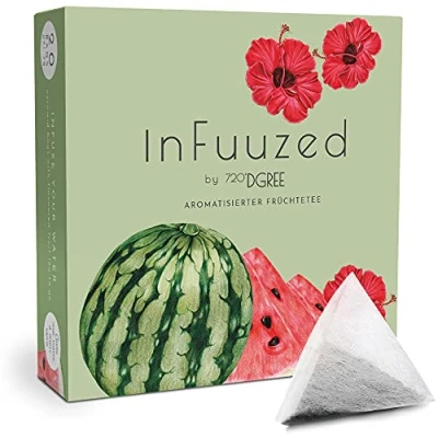 Abbildung von 720DGREE &quot;InFuuzed&quot; Geschmack Melone 20 Beutel mind. 10 Liter Kein Zuckerzusatz, Ohne Kalorien Natürlich lecker für Deine Trinkflasche: Die Getränke Alternative zu Eistee, Limonade, Sirup