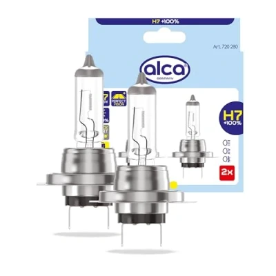 Abbildung von alca® Halogenlampe H7 Fahrzeuglampe Glühbirne Auto Leuchtmittel 12V 55W Sockel: Px26d (2 + 100% Sicht)