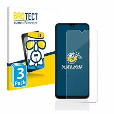 Abbildung von BROTECT Schutzglas für Samsung Galaxy A22 5G (3 Stück) Schutzfolie Panzer Folie Glas [Extrem Kratzfest 9H, Anti Fingerprint, Ultra Transparent]