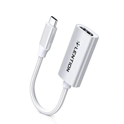 Abbildung von LENTION USB C auf HDMI Adapter, 4K@60Hz Digital AV Kompatibel mit 2020 2016 MacBook Pro 13/15/16, Neues iPad Pro/Mac Air/Surface, Chromebook, Samsung S20/S10/S9/S8/Note, Mehr (Silber)