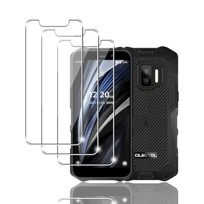 Abbildung von Kziwii 3 Stück Schutzfolie für OUKITEL WP12 Pro Panzer Schutz Glas, Panzerfolie, Schutzglas, HD Displayschutzfolie, 9H Härte, Anti Kratz, Bläschen