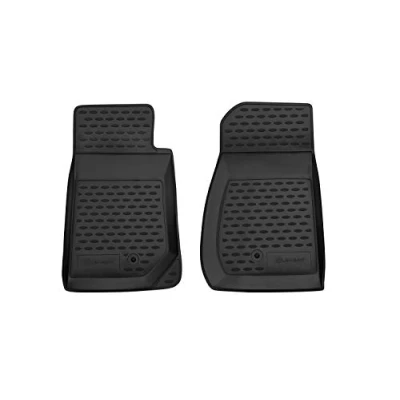 Abbildung von Element Gummimatten Set passend für Jeep Wrangler (JK) NUR VORNE FUSSMATTEN 2007 2018 100% passgenaue Auto Fußmatten, robuste Universal Fußmatte Auto,