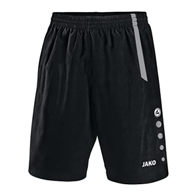 Abbildung von JAKO Kinder Sporthose Turin, Schwarz/Grau, 116, 4462