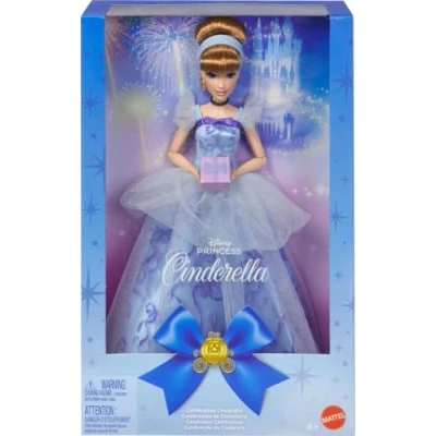 Abbildung von Mattel Disney Prinzessin Cinderella Geburtstag Sammelfigur Modepuppe, inspiriert vom Film, Geschenke für besondere Anlässe Kinder und Sammler, JCR78