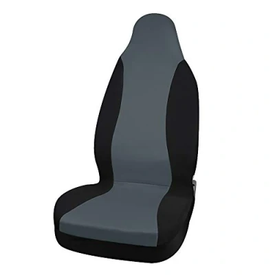 Abbildung von sourcing map Universal Auto Sitzbezug Autositzschoner Anti Rutsch Schonbezug Abdeckung für Autositz und Vordersitz Grau Schwarz