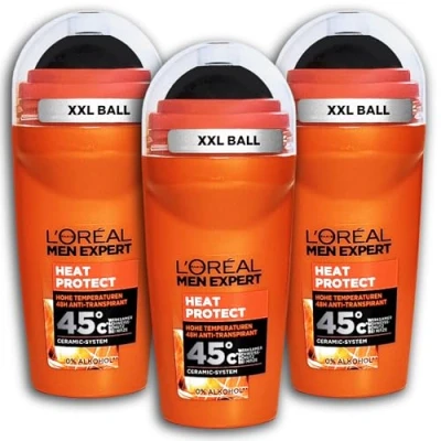 Abbildung von TOPDeal 3 er Set Men Expert Heat Protect Deodorant Roll On x 50 ml Deo Roller…