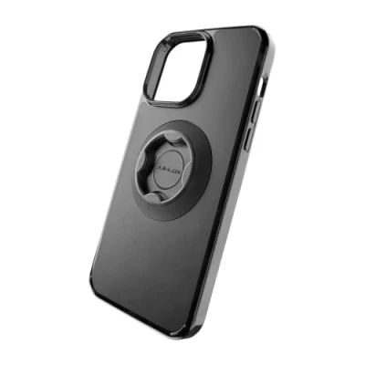 Abbildung von Interphone Spezielle iPhone 12 PRO Hülle für QUIKLOX Lenker oder Spiegelvorbauten Modular System Motorrad Handyhalter Schnellverschlusshaken