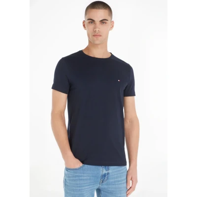Abbildung von Tommy Hilfiger CORE Stretch SLIM NECK TEE Tshirt basic, Herren, Größe: XXL, Desert sky