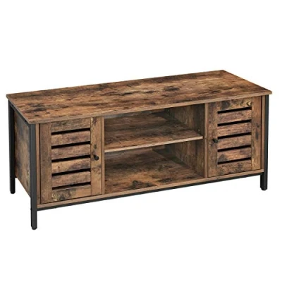 Abbildung von VASAGLE Lowboard TV Schrank, 2 Schränken und Regalebenen, Breite 110cm
