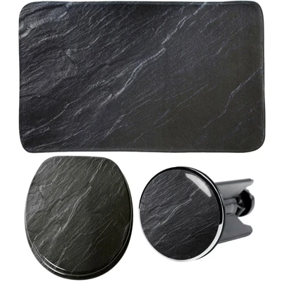 Abbildung von Sanilo Badaccessoire Set &quot;Granit&quot;, (Komplett Set, 3 tlg.)