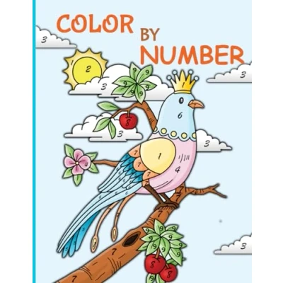 Abbildung von 2024 color by numbers coloring book for kids: Ages 4 8