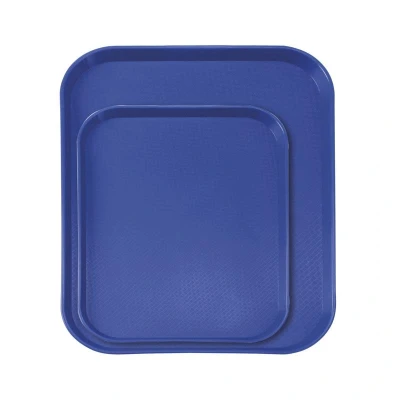 Abbildung von HENDI Serviertablett 26,5 x 34,5 2 cm eckig PP Kunststoff stapelbar braun Plastik, Gastro Tablett kaufen